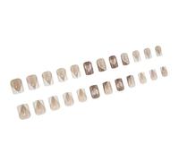 Glitter Cuore Pieno Copre Stick On Unghie San Valentino Unghie finte Semplici Unghie Artificiali French Tip Press On Nails