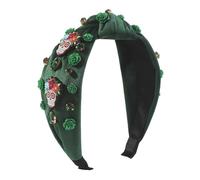 Glitter Day Of The Dead Fascia per capelli per donna a tesa larga con perline impreziosite per ragazze lavare il viso sport lavaggio viso fasce per donna lavaggio sfuso fascia viso carino