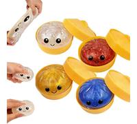 Glitter Dumpling Squishy | Fun Squishiest Dumplings Con Steamer Box, Stress E Ansia Sollievo Giocattoli Per Bambini E Adulti, Gioco Sensoriale Per Il Rilassamento (ALL)