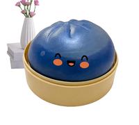 Glitter Dumpling Stress Ball - Pinch Toy for Relaxation | Squishy Bun Shape Sensory Fidget Toy for Studying Working Travel Home Office Classroom Car Ride Meditation Kids Teens Adults Stress Reliefs