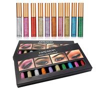 Glitter Eyeliner Liquido, Eyeliner Set di glitter, Glitter Diamond Eyeliner liquido lucido penna occhio metallico, durevole e impermeabile, 10 colori