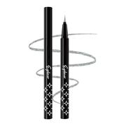 Glitter Eyeliner Liquido Pen, Argento Glitter Pearlescent, Lunga Lasting Waterproof Matita Occhi, Resistente alle Macchie, Pigmento Elevato Penna Paillette Ombretto Trucco Donna per Feste 01