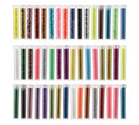 Glitter fai da te in 48 colori, glitter e polvere glitterata per fai da te, glitter per body e nail art, glitter per decorazioni per feste e progetti creativi fai da te