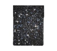 Glitter Galaxy stampato, non glitter vero, Custodia per laptop in pelle PU, borsa per notebook, custodia per laptop, custodia per tablet