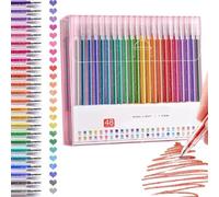 Glitter Gel Pen Set - High-Saturation Sparkling Pens, Shiny Color Glitter Gel Pens - No-Bleed Dense Ink for Black Paper, Smooth Coloring Gel Pen for Adult Coloring, Journaling & DIY (48 color)