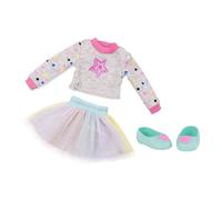 Glitter Girls Abito Shine Bright per bambole da 36 cm, 3 pezzi