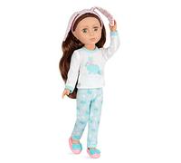 Glitter Girls - Doll Pixie - Bambola da 14 pollici per il pigiama party - Capelli castani e occhi noiEnsembleti - Completo da salotto con pantofole e coniglietti - Bambole di moda in posa - 3 anni +