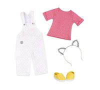 Glitter Girls - Glisten & Glam! - Vestiti per bambole Glitter Girls - Completo da tuta - Fascia per orecchie di gatto - Accessori per bambole da 36 cm - Giocattolo per bambini dai 3 anni in su