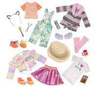 Glitter Girls Pacchetto moda GG, 3 outfit per bambole da 36 cm, Set da 22