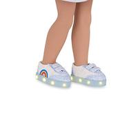 Glitter Girls Ragazze glitterate Scarpe luminose Skip to The Rainbow per bambole da 36 cm Giocattoli, vestiti e accessori dai 3 anni in su (cinturini blu scintillanti con luci LED)