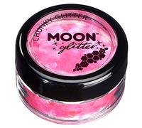 Glitter Iridescente spesso della Moon Glitter - 100% Cosmetico per viso, corpo, unghie, capelli e labbra - 3gr - Rosa