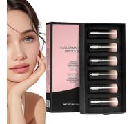 Glitter Lipstick Set, Sparkling Lip Stain, 6 pezzi impermeabile 0,63 x 2,01 pollici Gloss with Safety, Long-Lasting Matte Makeup with Comfort, Modern Beauty Design Style, Cosmetic for Women Girls