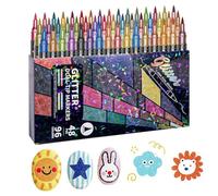 Glitter Markers For Kids | 14.8x1.2cm Quick-Drying Water-Based Ink, Creative Drawing Companion Glitter Pens Paint Markers Set,for Adults Kids Greeting Birthday Cards Doodle Writing Coloring Books Scho
