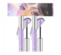 Glitter Mascara, Waterproof Gold Mascara for Eyelashes, Glitter Mascara for Eyelashes, Glitter Mascara for Women (2Pcs Purple)