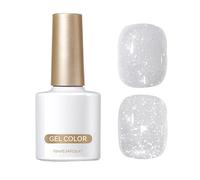Glitter Nail Polish, Nail Gel, 10 ml Flash Reflective Shine Long-Lasting Soak-Off Eye-Catching Glossy Finish Manicure Polish for Salon Home Women and Girls