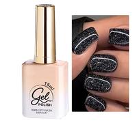 Glitter Nail Polish, Reflective Shiny Manicure Polish Gel, Versatile Shimmer Nails Decoration for Women Mom Girlfriend Daughter Beauty Look Event Style Party Fashion