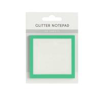 Glitter Notepad Sticky Notes, Transparent Sparkle Sticky Notepad, Sparkle Stickys Notes Paper, Transparent Glitter Notepads Stationery(green)
