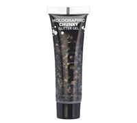Glitter Olografico Chunky Gel Per Viso e Corpo by Moon Glitter - 12ml - Nero - Pittura Viso Glitter