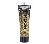 Glitter Olografico Chunky Gel Per Viso e Corpo by Moon Glitter - 12ml - Oro - Pittura Viso Glitter