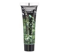 Glitter Olografico Chunky Gel Per Viso e Corpo by Moon Glitter - 12ml - Verde - Pittura Viso Glitter