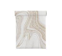 Glitter oro marmo bianco, Spremere il portafoglio superiore da donna Borsa portaoggetti Piccola portamonete Portamonete