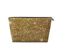 Glitter oro scintillante scintillante scintillante, Borsa da toilette Borsa per trucco Borsa per cosmetici Borsa da toilette da viaggio portatile