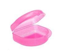 Glitter PARADENTI Astuccio - Paradenti Scatola per Ortho APPARECCHI, Sport Dentale Prodotti, dentiere & Altro - Rosa Glitter