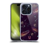 GLITTER PASTEL PLANETS PRINT CUSTODIA COVER MORBIDA IN GEL PER APPLE iPHONE