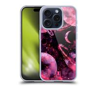 GLITTER PASTEL PLANETS PRINT CUSTODIA COVER MORBIDA IN GEL PER APPLE iPHONE
