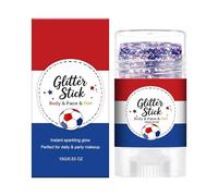 Glitter per capelli in rosso, bianco e blu, a lunga durata, 15 ml, bandiera degli Stati Uniti 250, glitter patriottici per il corpo, per donne, bambini, sfilate del giorno commemorativo, feste a tema