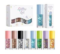 Glitter per il corpo per capelli lucidi a lunga durata | Gel glitter viso e corpo per feste, festival, concerti, sfilate, partite di calcio, feste di compleanno, bambini,