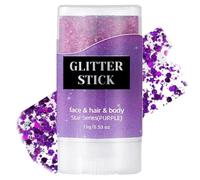 Glitter Per Il Corpo Per Viso E Luccicante | Scintillante Delicato Sulla Pelle Versatile Per Scuola Palcoscenico Feste Viola