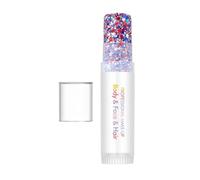 Glitter per il viso, luccicanti nei colori vivaci , bianco e blu, trucco glitterato per il viso, per concerti, feste, sfilate, festival, partite di calcio, ragazze, donne