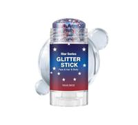 Glitter per il viso patriottico, trucco per il corpo americano impermeabile, stick glitter luglio blu | Giorno Indipendenza Sfilata Costume Decorazione Abbigliamento Festival Gel
