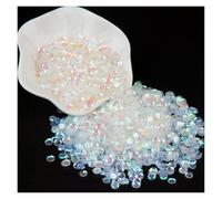Glitter per nail art Paillettes rotonde in PVC trasparenti da 3,0 mm a 30 mm for nail art, cucito e artigianato fai da te(6mm cup ab transpare)