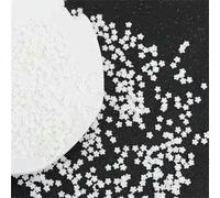 Glitter per unghie luminoso al neon, paillettes, stella mista, cuore, fiore, paillettes Gillter, fiocchi fluorescenti, brillano nella nail art, decorazione per manicure, fiore di argilla bian