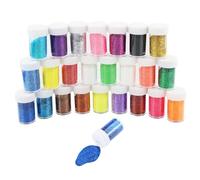 Glitter Polvere 24 Colori Set di Polvere Glitter Decorazioni, Paillettes per unghie per Faccia, Corpo, Costumi, Trucco, Pittura, 24 x 20 g (480 g)
