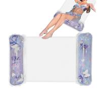 Glitter Pool Floats, Water Lounge Chair, Comfortable Inflatable Float Chair, Pool Sunbathing Float for Summer Relaxation Swimming Tanning Parties Travel Outdoor Beach Lake, 43.3 X 26.4 Inches