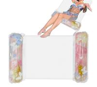 Glitter Pool Floats, Water Lounge Chair, Comfortable Inflatable Float Chair, Pool Sunbathing Float for Summer Relaxation Swimming Tanning Parties Travel Outdoor Beach Lake, 43.3 X 26.4 Inches