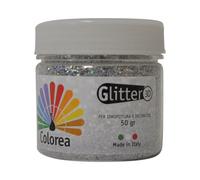 GLITTER PRISMATICI IN POLVERE gr.50 - colore argento 12 PZ