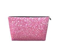 Glitter rosa, Borsa da toilette Borsa per trucco Borsa per cosmetici Borsa da toilette da viaggio portatile
