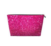 Glitter rosa, Borsa da toilette Borsa per trucco Borsa per cosmetici Borsa da toilette da viaggio portatile