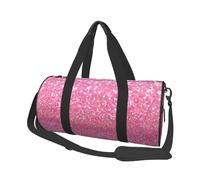 Glitter rosa, Borsone da viaggio di grande capacità Borsa rotonda Borsa da viaggio sportiva Borsa da viaggio Borsa da fitness