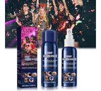Glitter Spray Spray, Luccicante per Pelle Viso Capelli, Body Shimmer Spray Impermeabile Glitter Spray Temporaneo Glitter per Festival, Mascherata, Feste, Natale, 60ml