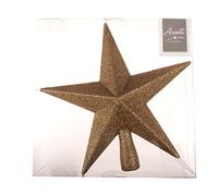 Glitter Star Christmas Tree Topper - Oro (20 cm)