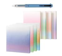 Glitter Sticky Notes, 4/6/8 Packs Transparent Glitter Notepad Sticky Notes, 3 * 3″ Transparent Self-Stick Note (8PCS-A+B)