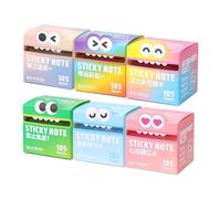 Glitter Sticky Notes - 630 Sheets | 6-Pack Transparent Pads
