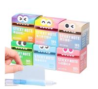 Glitter Sticky Notes - 630 Sheets Transparent Colorful Planning Memo Pad