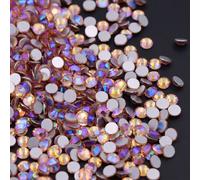 Glitter Strass Crystal AB Non Hot Fix FlatBack Strass Garment Nail Art Stone