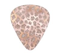 Glitter tigre oro rosa,12 pezzi di plettri per chitarra, 3 plettri di diverso spessore per chitarra acustica, basso, ukulele